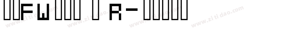 方正FW筑紫黑 简 R字体转换